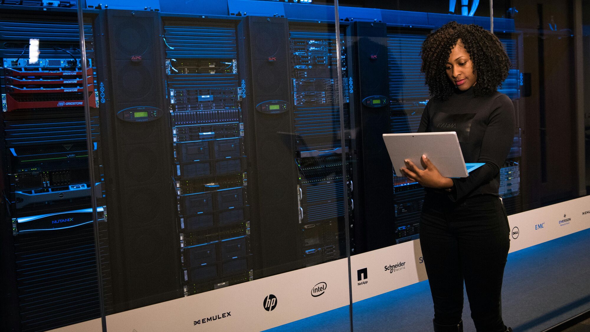 Mission-critical data center showing UPS systems, PDUs, and redundant critical power infrastructure